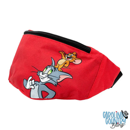 Fanny Pack - Tom and Jerry Smiling Pose Red Fanny Packs