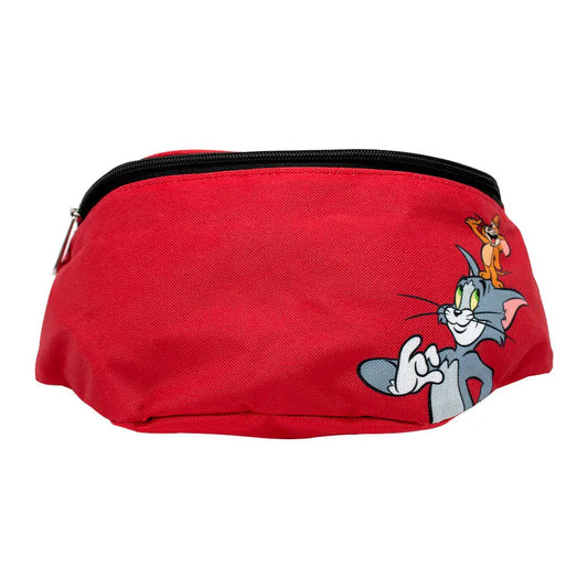 Fanny Pack - Tom and Jerry Smiling Pose Red Fanny Packs
