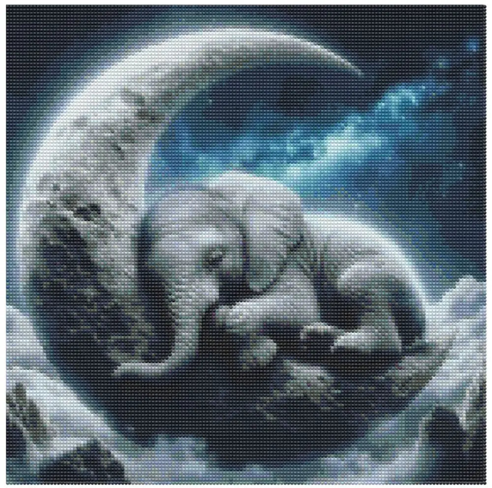 Tranquil Elephant on the Moon - Art & Craft Kits