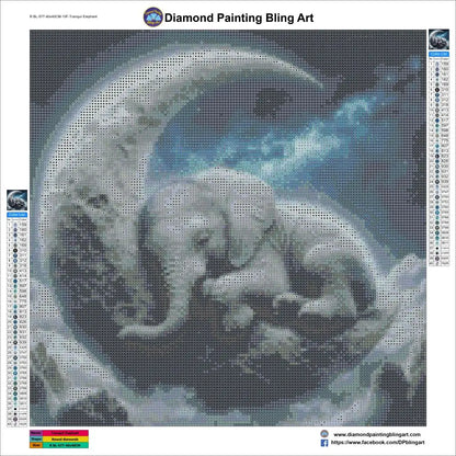 Tranquil Elephant on the Moon - Art & Craft Kits
