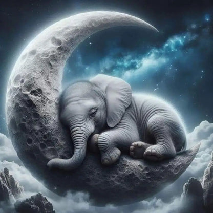 Tranquil Elephant on the Moon - Art & Craft Kits