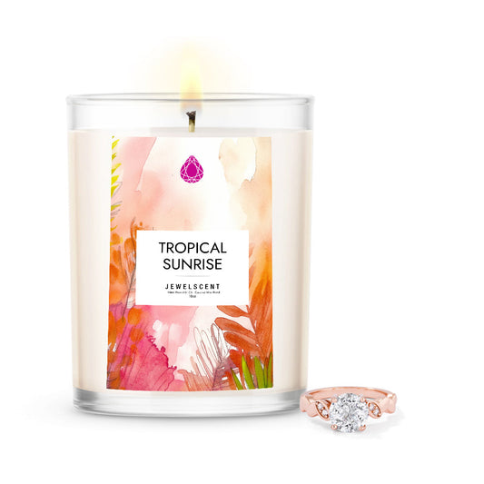 Tropical Sunrise 18oz Mystery Box Jewelry Candle - Carolina Country Bling