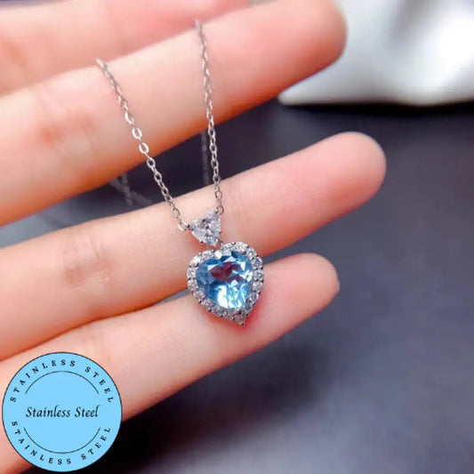 True Love Sparkle – Blue - Necklace