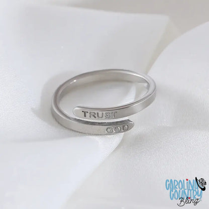 Trust God – Silver Rings