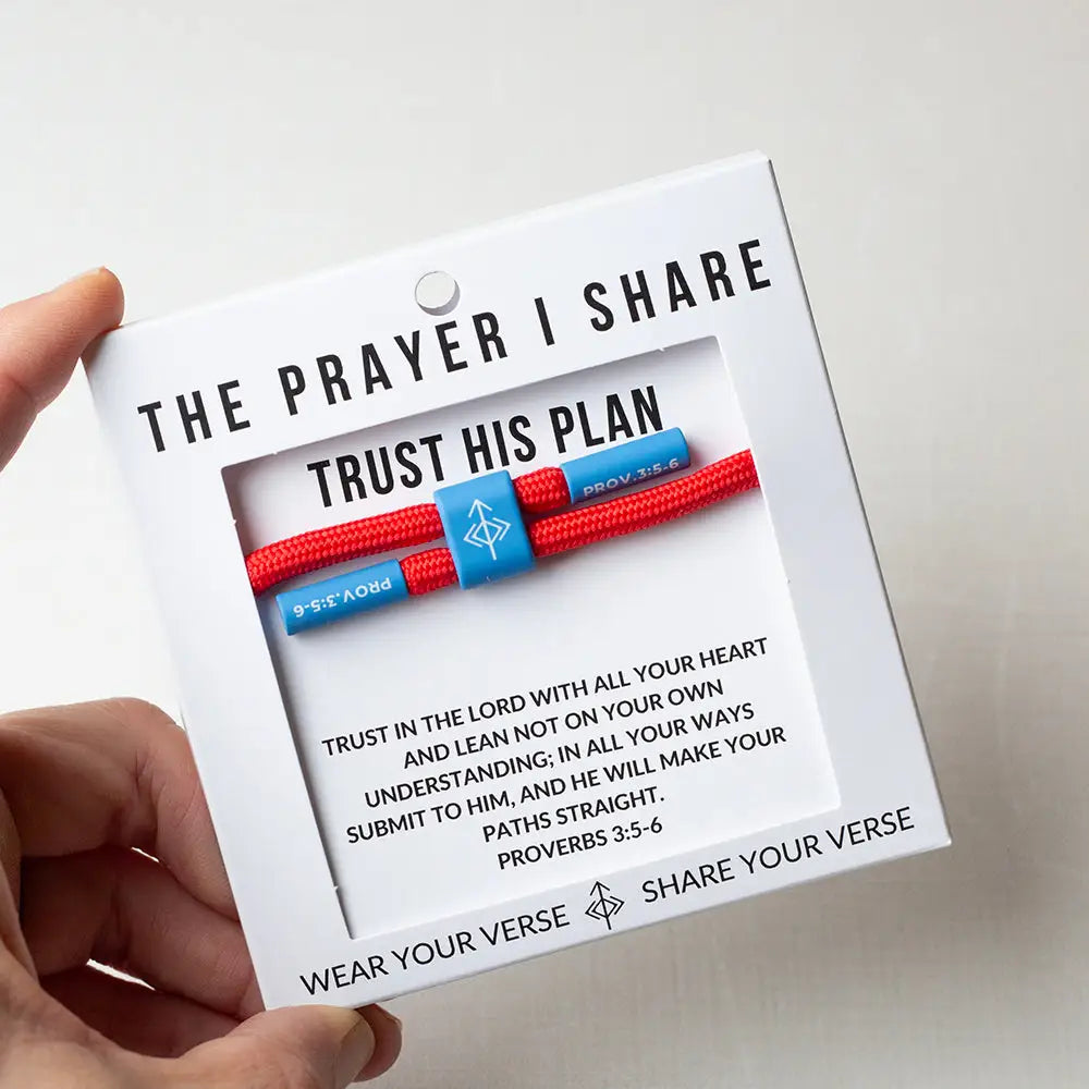 Trust His Plan Proverbs 3:5-6 bracelet