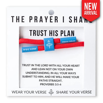 Trust His Plan Proverbs 3:5-6 bracelet
