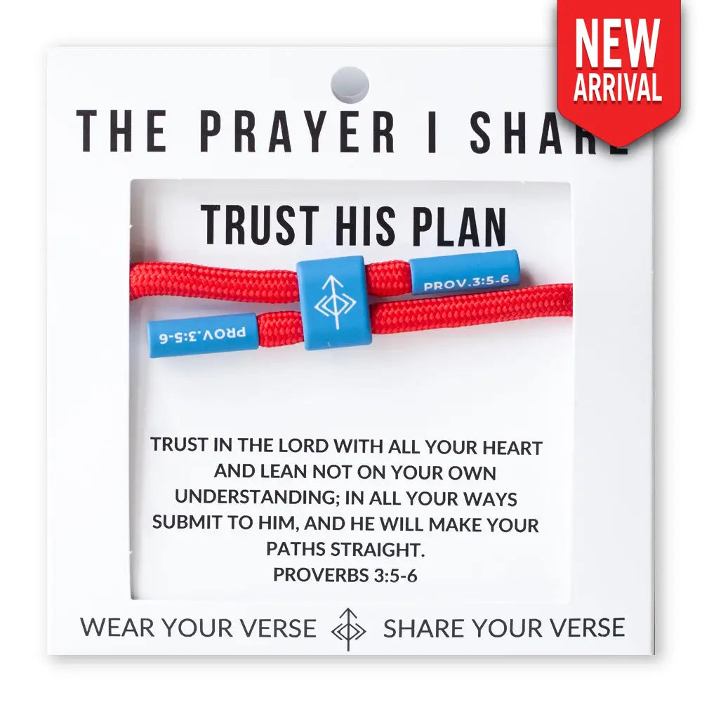 Trust His Plan Proverbs 3:5-6 bracelet