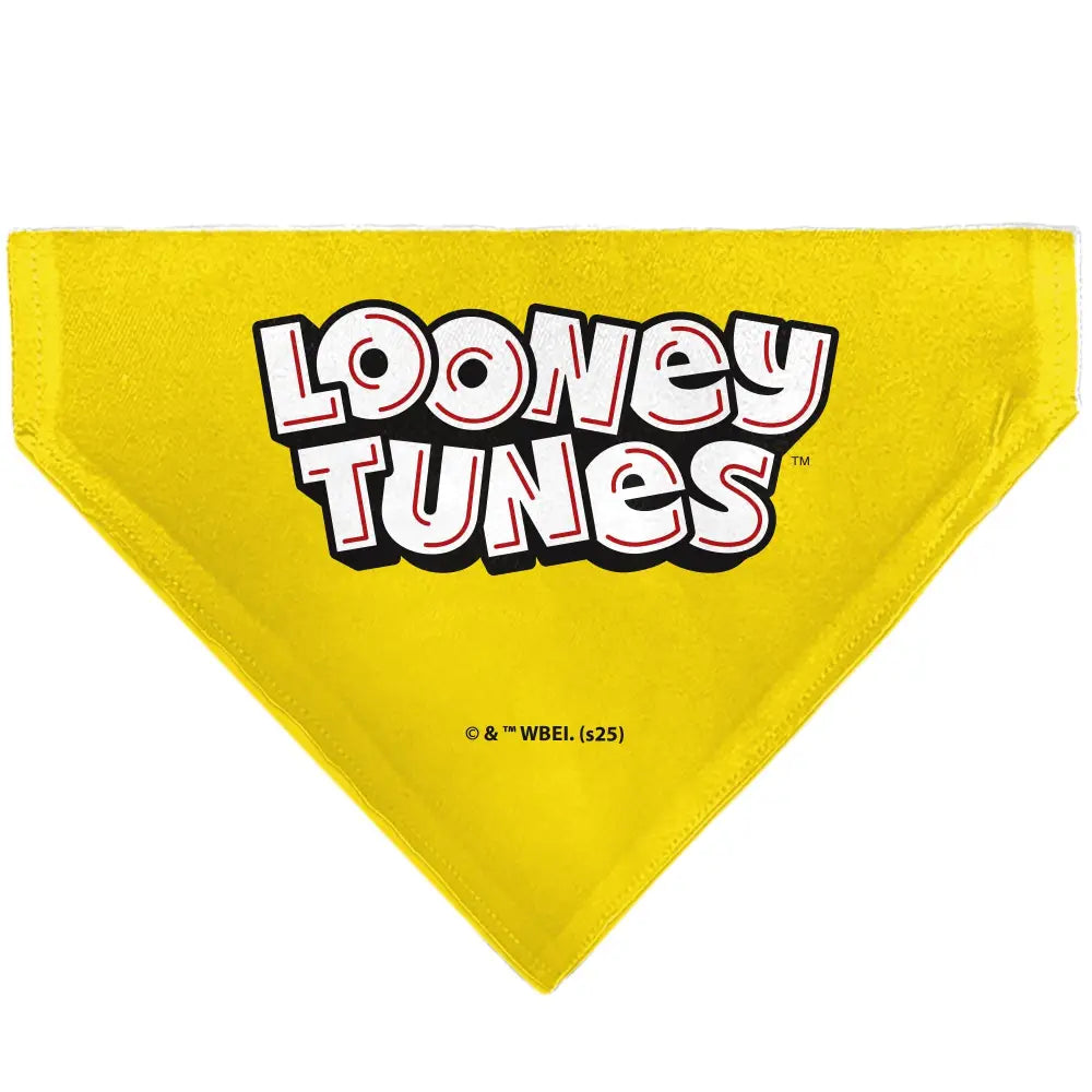Pet Bandana - LOONEY TUNES Tweety Bird Face Close-Up Yellow - Pet Bandanas