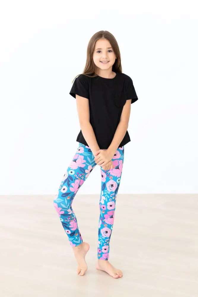 Twirling in Teal Leggings - Leggings