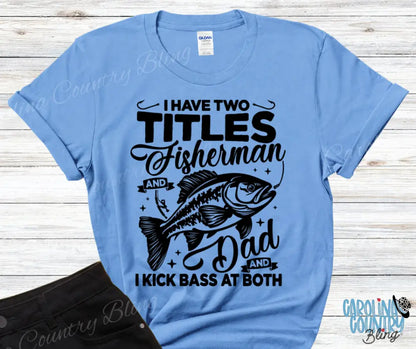 Two Titles – Multi Small / Blue Shirt