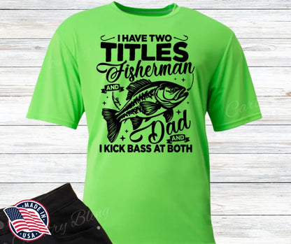 Two Titles – Multi Small / Green / Short Shirt