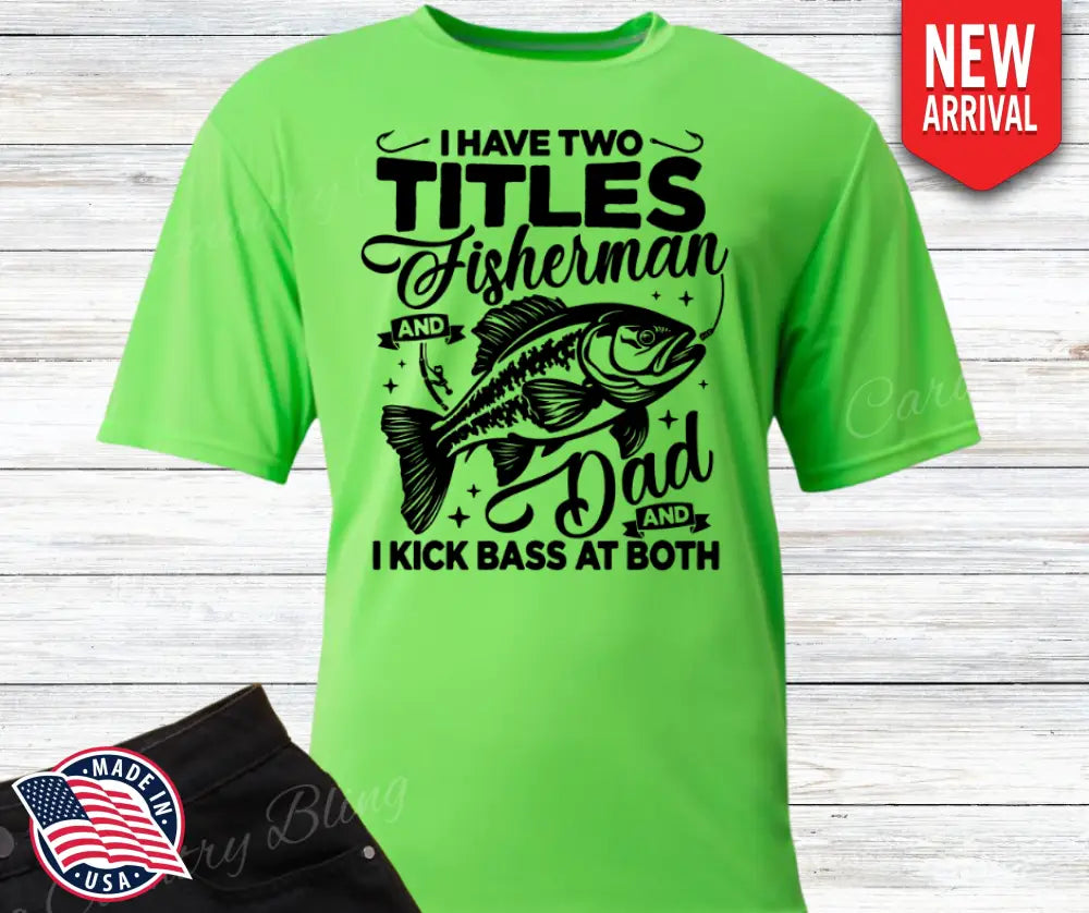 Two Titles – Multi Small / Green / Short Shirt