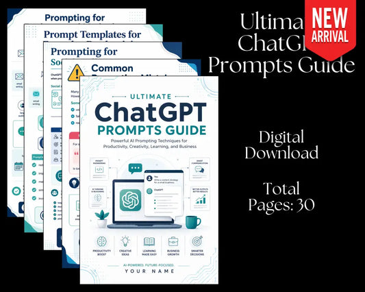 Ultimate ChatGPT Prompts Guide - Digital Download