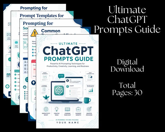 Ultimate ChatGPT Prompts Guide - Digital Download