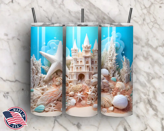 Under The Sea Blue Tumbler