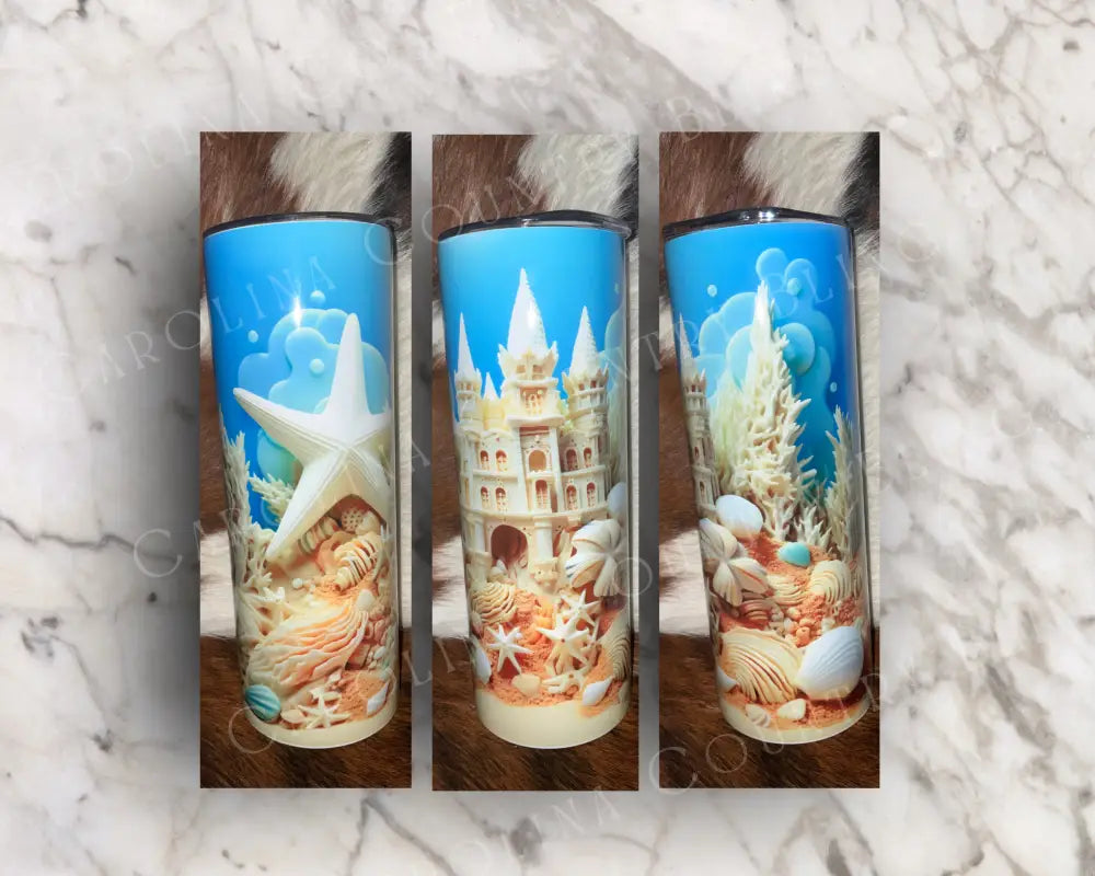 Under The Sea Blue Tumbler