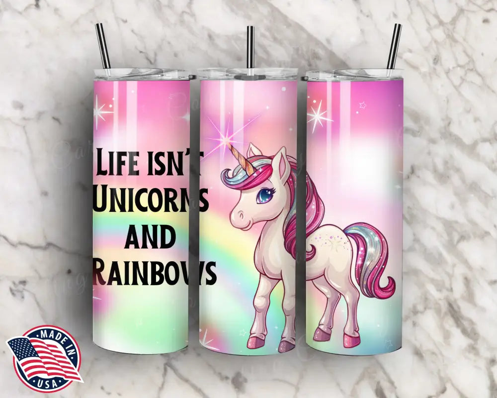Unicorns & Rainbows – Multi Tumbler