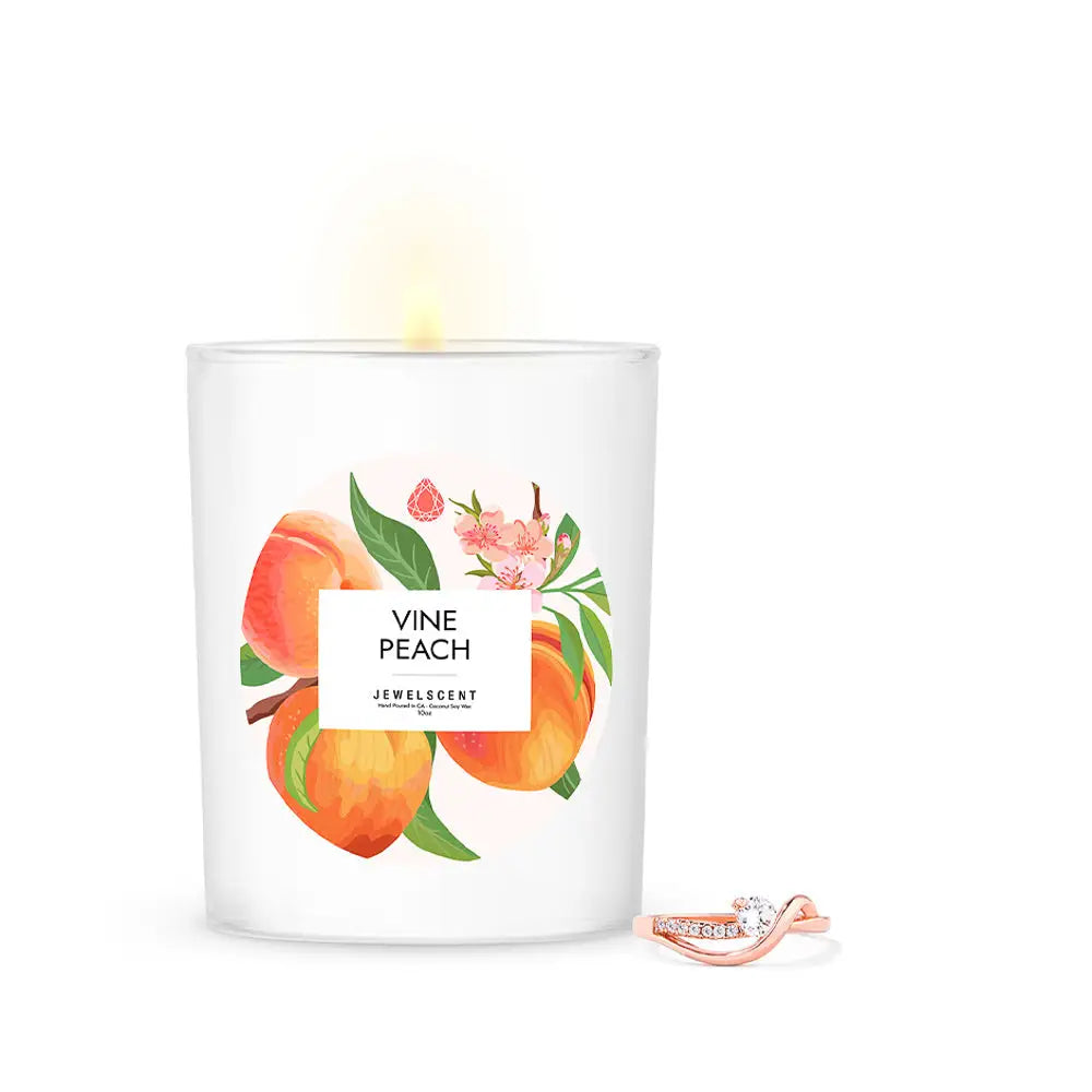 Vine Peach 10oz Mystery Box Jewelry Candle Signature Candle