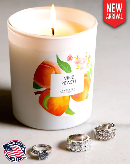 Vine Peach 10oz Mystery Box Jewelry Candle Signature Candle