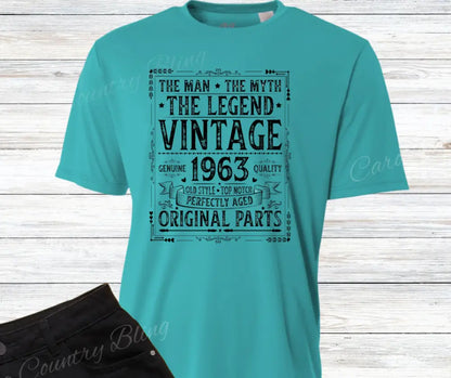 Vintage – Multi Small / Short / Teal Shirt