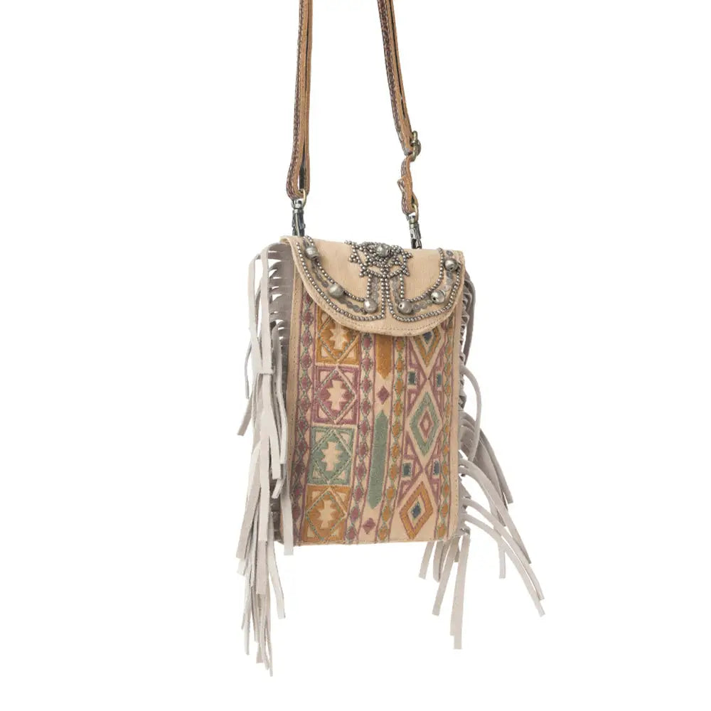 Myra Vintage Song Crossbody Bag in Sahara Clay - Sahara Clay - Bags