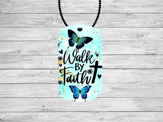 Walk By Faith – Blue Necklace