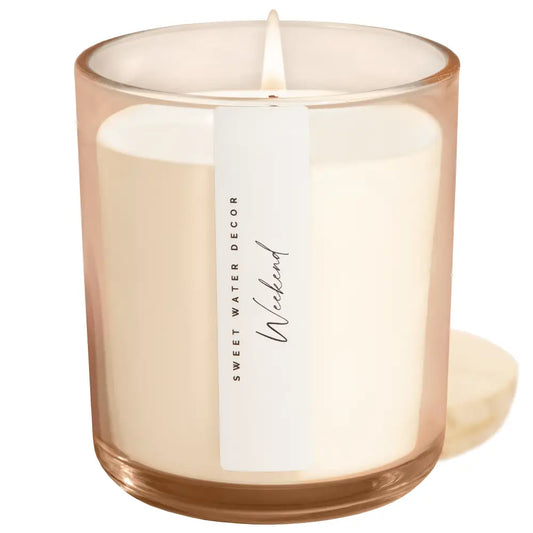 Weekend Soy Candle - Tinted Glass Jar - 12 oz Candles