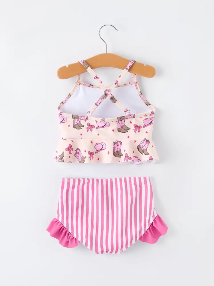 Western Girls - Pink Swimsuit