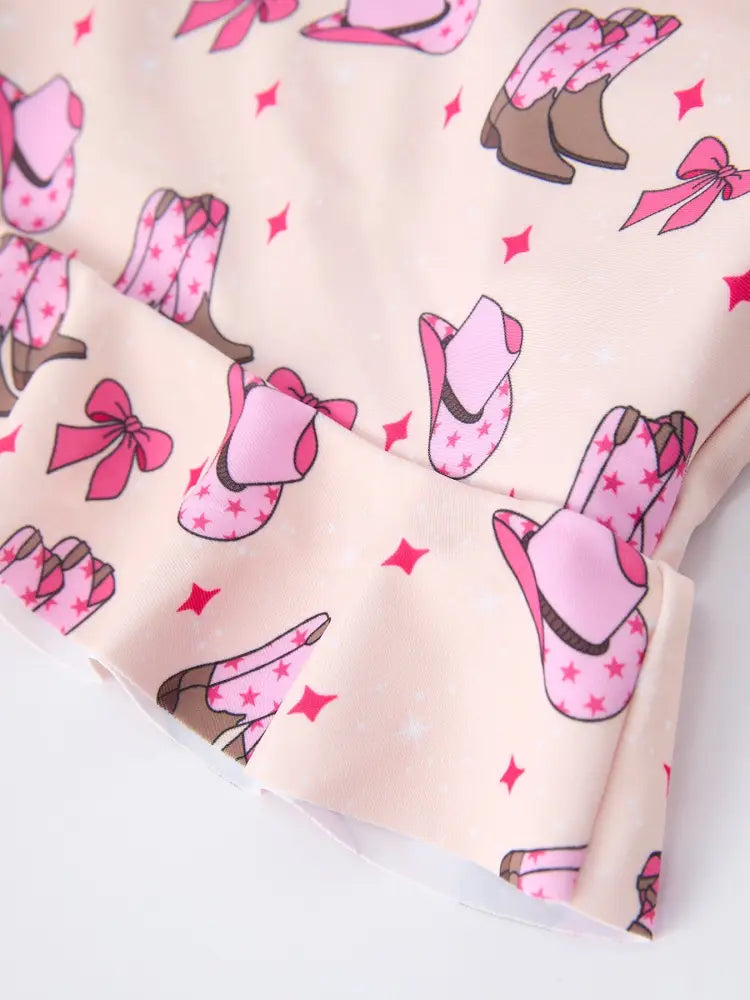 Western Girls - Pink Swimsuit