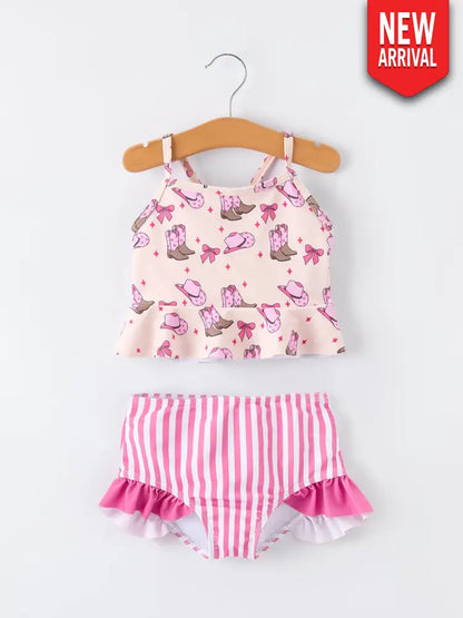 Western Girls - Pink Swimsuit
