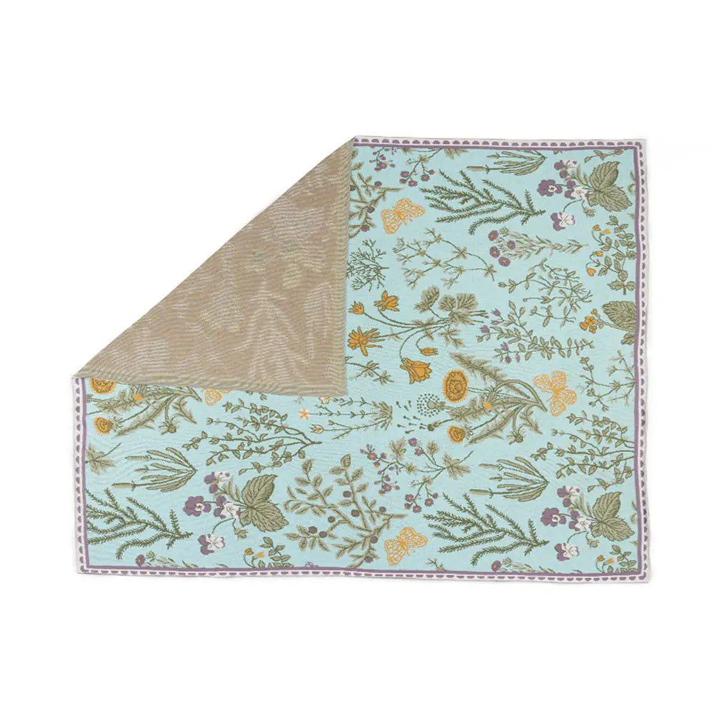 Myra Western Skies Meadow Throw in Mesa Aqua - Mesa Aqua - Home