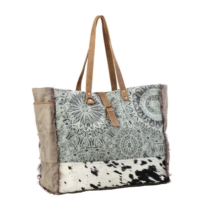 Green Floral Print Weekender Bag - Bags