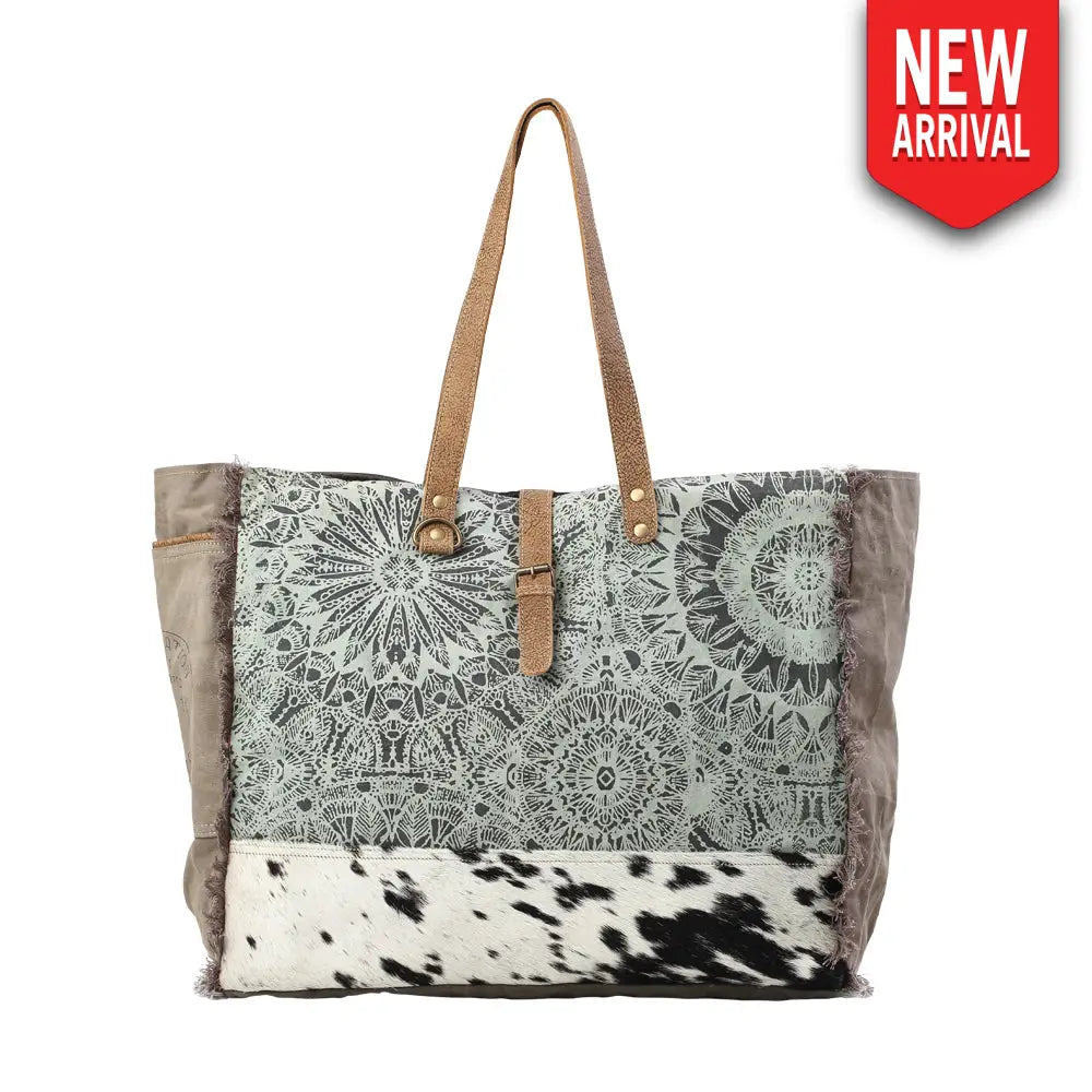 Green Floral Print Weekender Bag - Bags