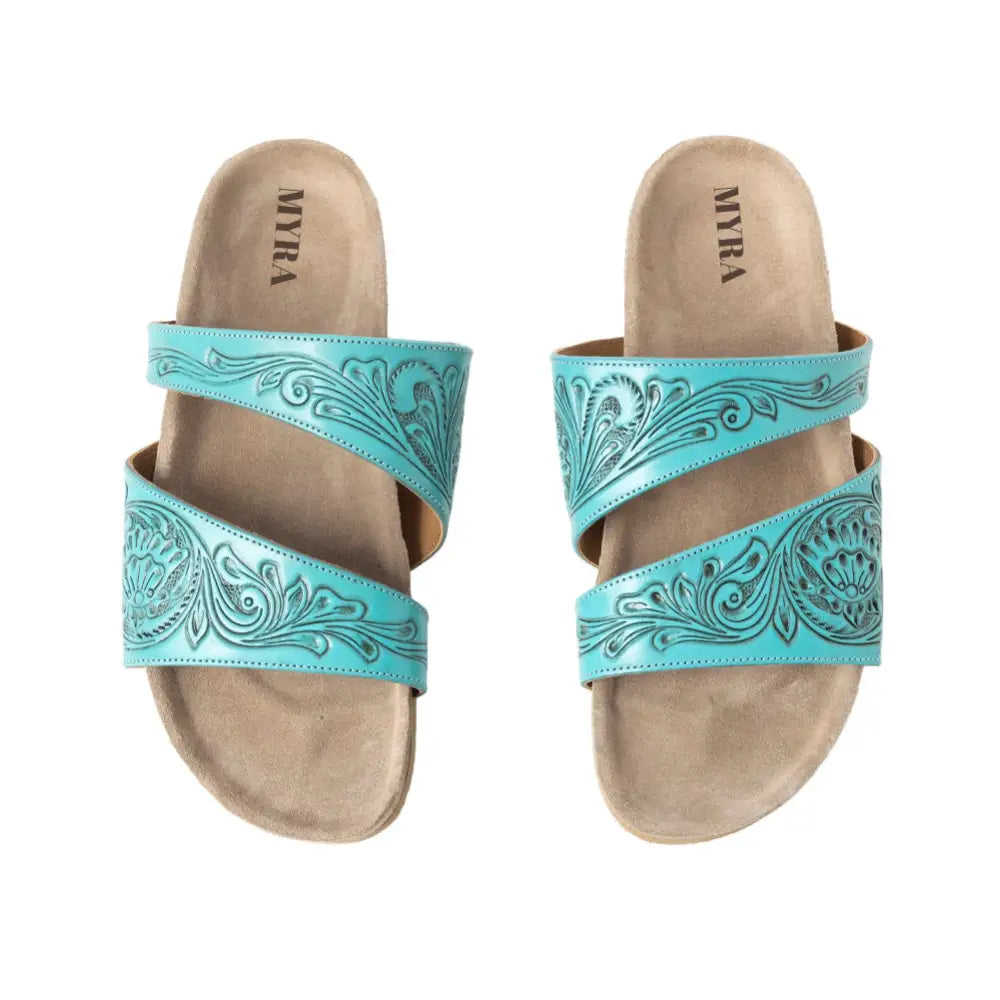 Westward Wind Sandals In Turquoise - Shoes