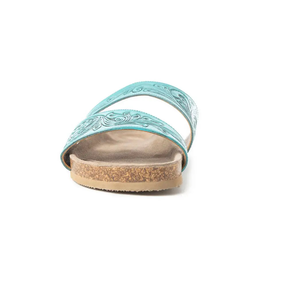Westward Wind Sandals In Turquoise - Shoes