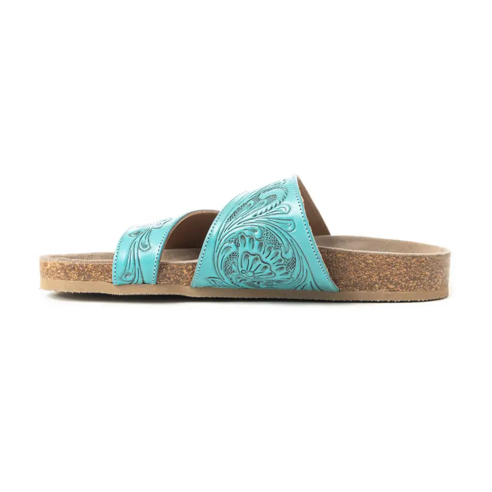 Westward Wind Sandals In Turquoise - Shoes