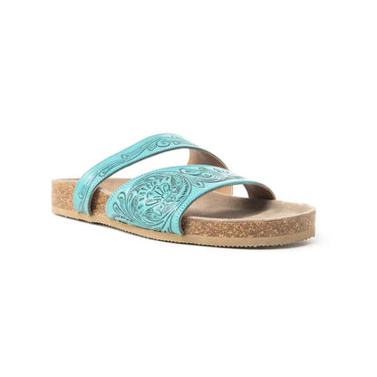 Westward Wind Sandals In Turquoise - Shoes