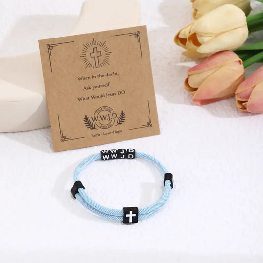 What Would Jesus Do – Blue Bracelet