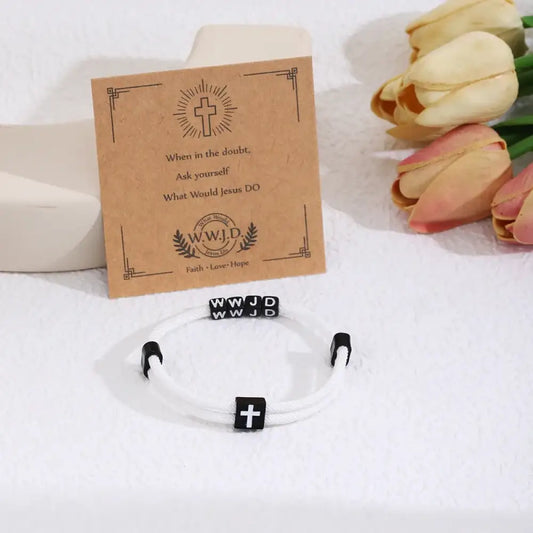 What Would Jesus Do? – White Bracelet