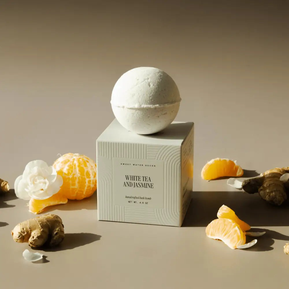 White Tea and Jasmine 4.6 oz Bath Bomb Bath Bomb