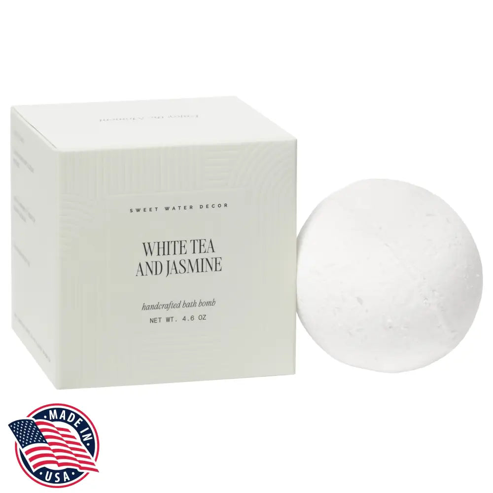 White Tea and Jasmine 4.6 oz Bath Bomb Bath Bomb