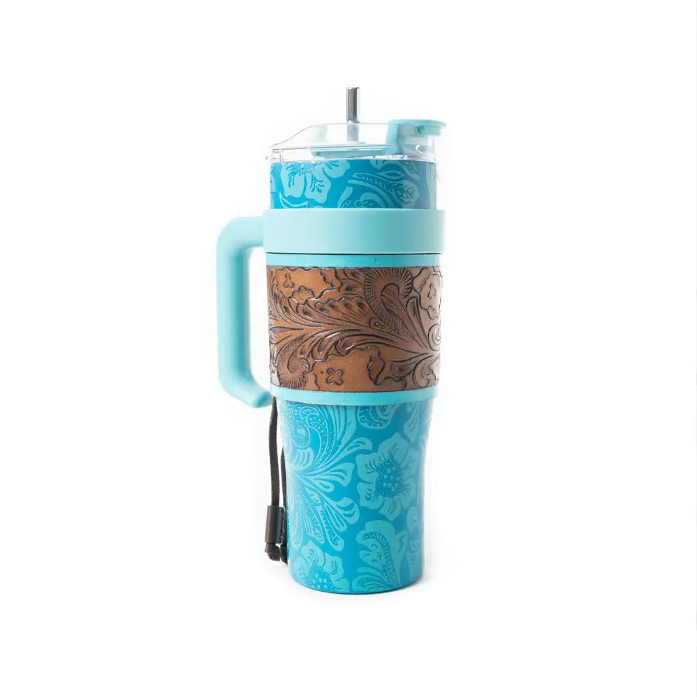 Wide Wyoming Tumbler In Blue - Tumbler