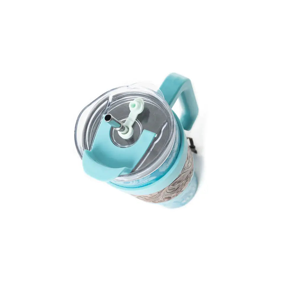 Wide Wyoming Tumbler In Blue - Tumbler