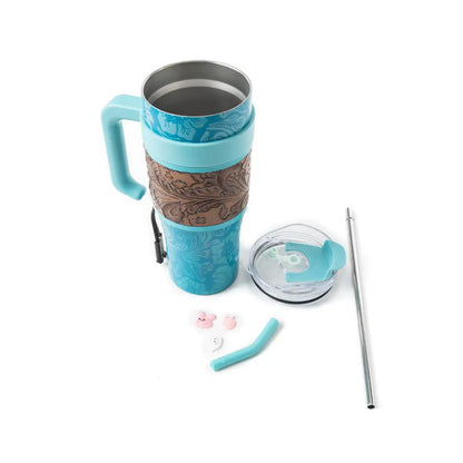 Wide Wyoming Tumbler In Blue - Tumbler