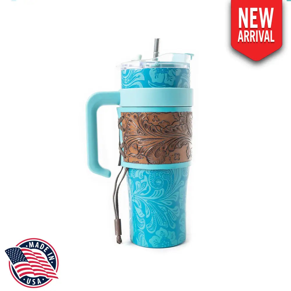 Wide Wyoming Tumbler In Blue - WITH TOOLING - Tumbler