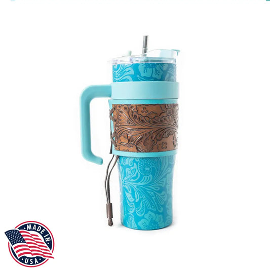 Wide Wyoming Tumbler In Blue - WITH TOOLING - Tumbler