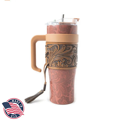 Wide Wyoming Tumbler In Brown - WITH TOOLING - Tumbler