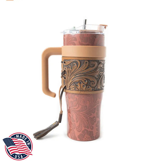Wide Wyoming Tumbler In Brown - WITH TOOLING - Tumbler