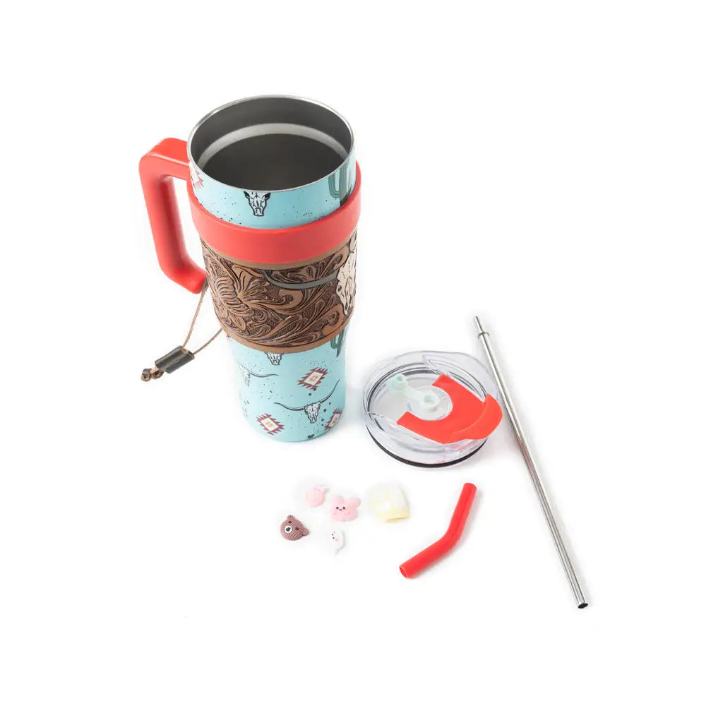 Wide Wyoming Tumbler In Sea Blue - Tumbler