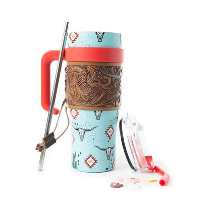 Wide Wyoming Tumbler In Sea Blue - Tumbler